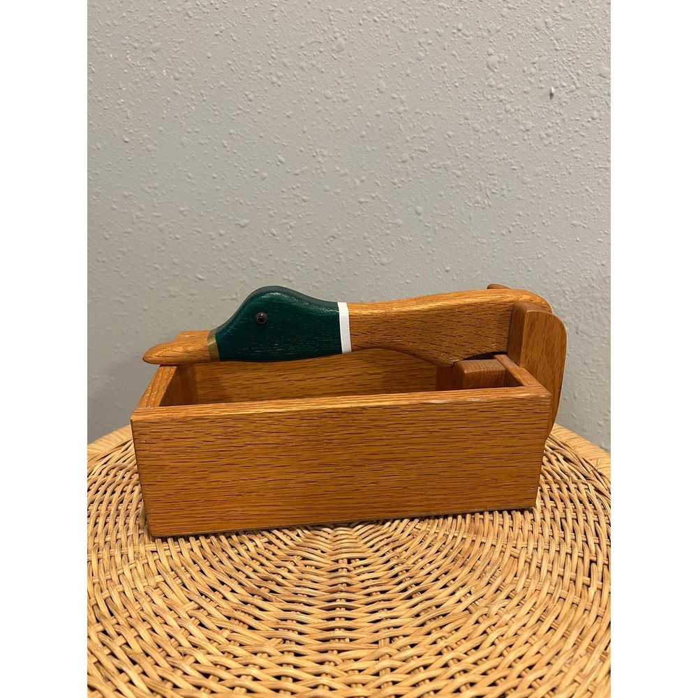 Vintage Wooden Mallard Duck Nut Cracker Nut Quackers USA